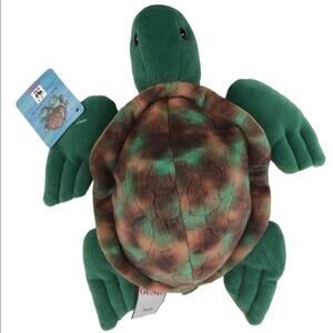 Gund WWF Sea Turtle Plush 10'' World Wildlife Fund Stuffed Animal #44209 w/ Tags